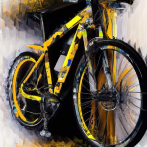 a yellow fashion bike