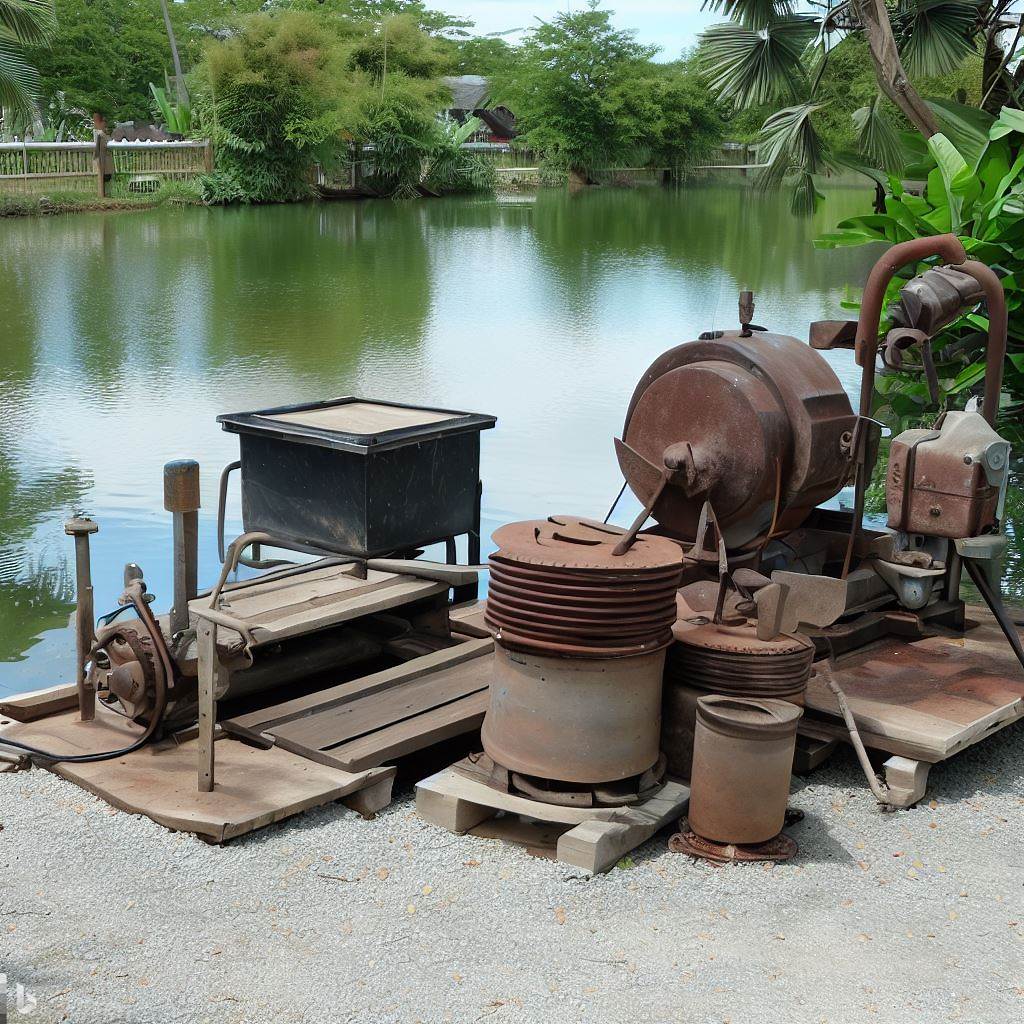 a set of Dredging equipment for small ponds