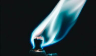 a mapp gas touch giving out a blue flame