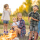 baby and bonfire