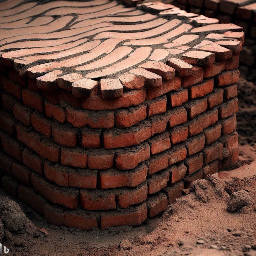 a brick foundation covering