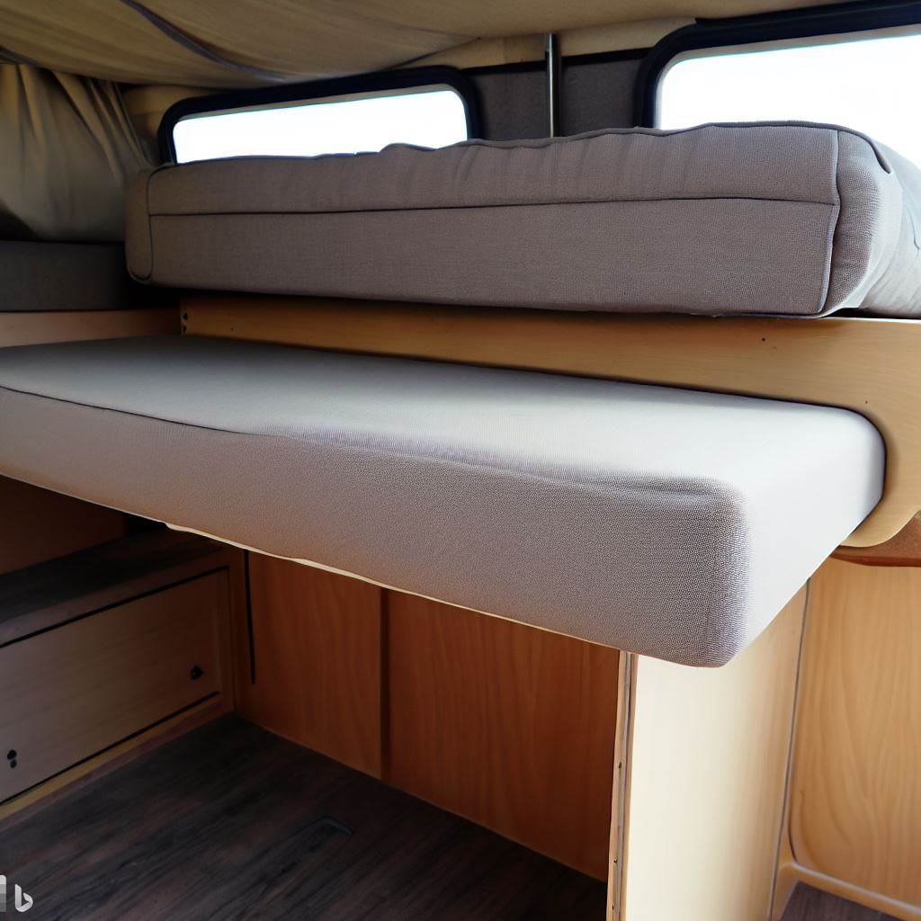 a hybrid camper bunk