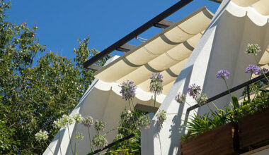 Metal pergola