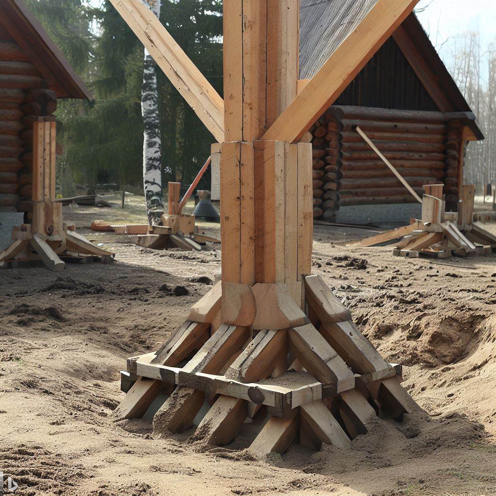 a standing post frame foundation