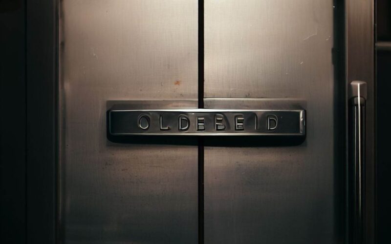 a closed fridge