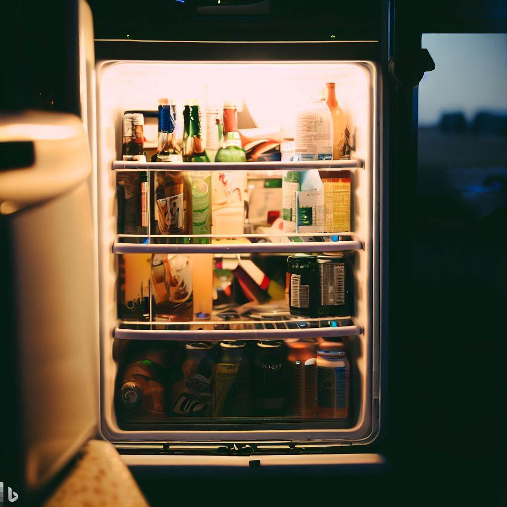 a fridge filled with drinks 