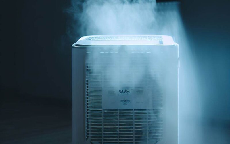 a wise air dehumidifier emitting cool air