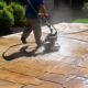 Power Wash Stamped Concrete Patio Cleaning and Maintenance