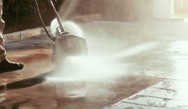 best way to clean concrete patio without pressure washer