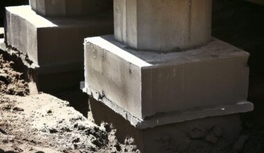 concrete footers for pergola