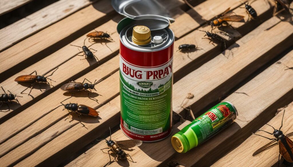 bug spray for wooden deck