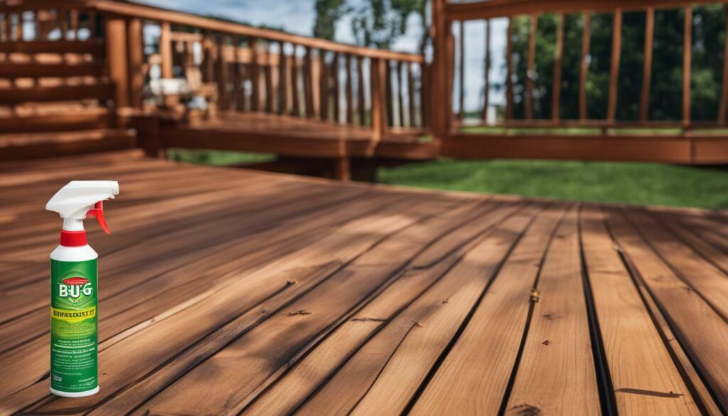 effective bug spray for wood deck