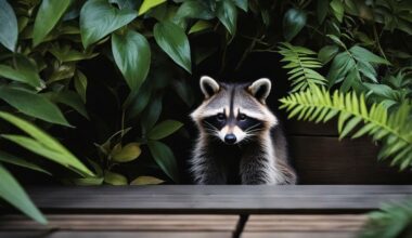 remove raccoon from under deck