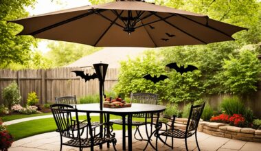 Removing bats in patio umbrella