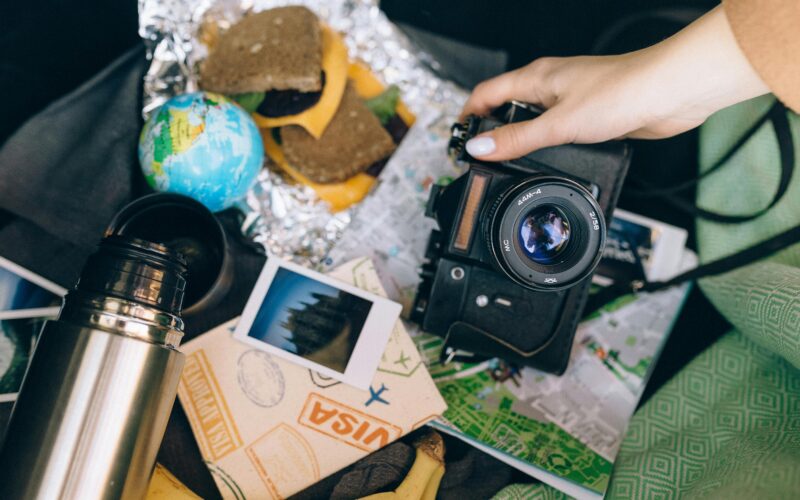 A camera, snack, field guide - gear for bird watching kit for beginners