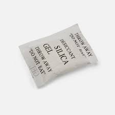 Waterproof storage: Silica gel packs