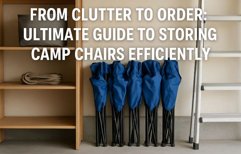 How to store camp chairs