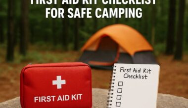 First Aid checklist
