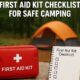 First Aid checklist