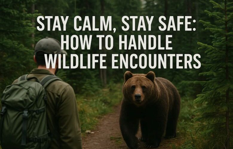 Wildlife encounter with a bear