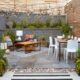 Best way to cover a concrete patio with outdoor rugs and decking tiles for a stylish backyard makeover.