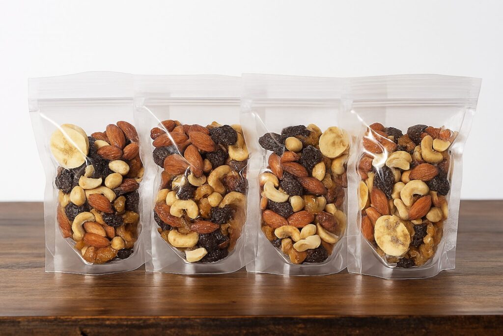 Trail snack camping meal hack with DIY trail mix bags