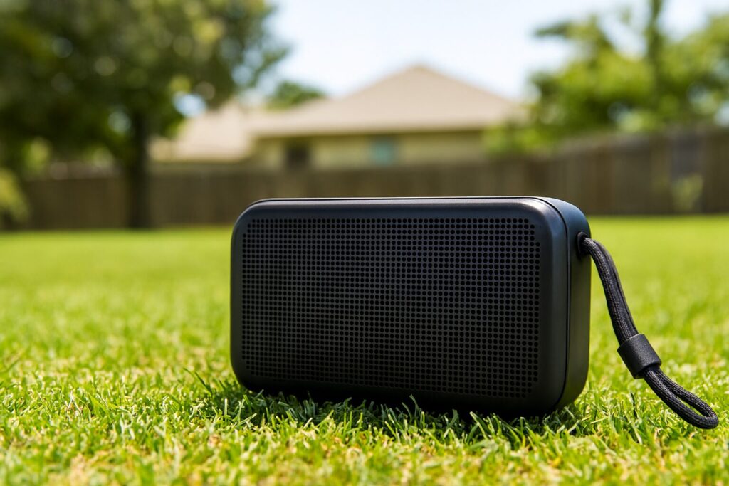 Outdoor party hacks: portable Bluetooth speaker