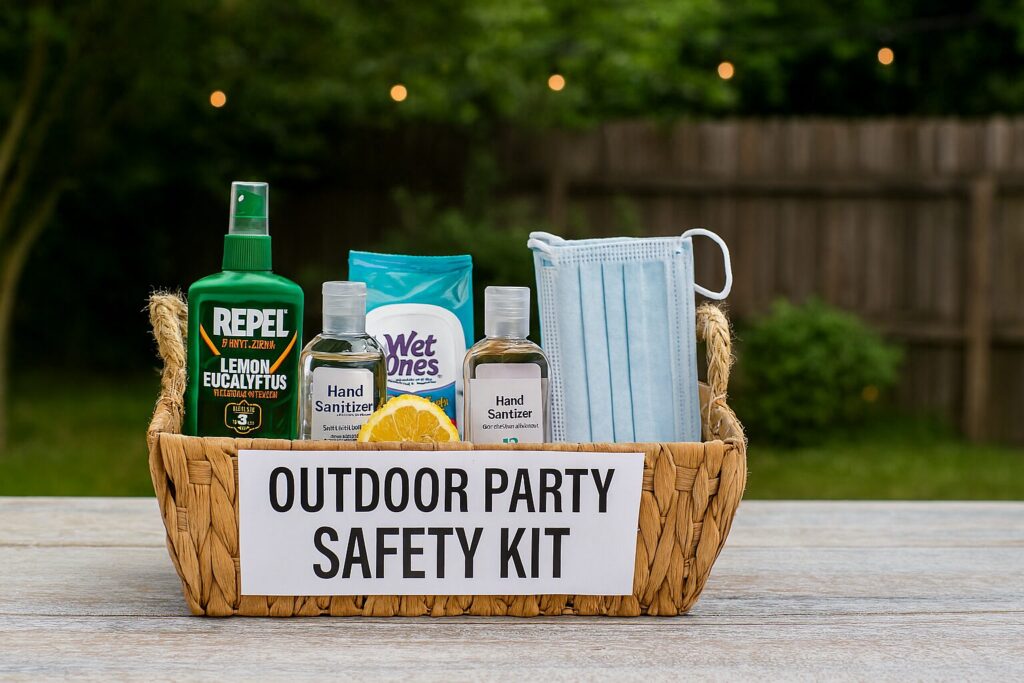 Outdoor party hacks: first-aid kit