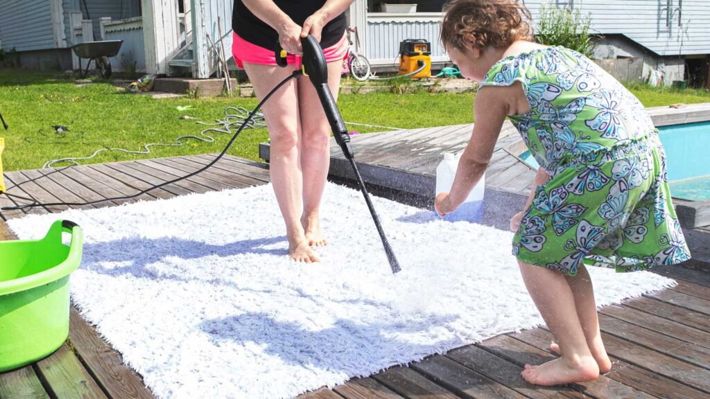 Maintenance showing the best ways to cover a concrete patio and keep it long-lasting
