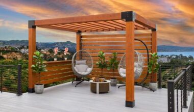 where to place pergola in backyard