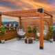 where to place pergola in backyard