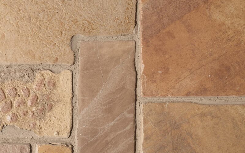 clean stamped concrete patio