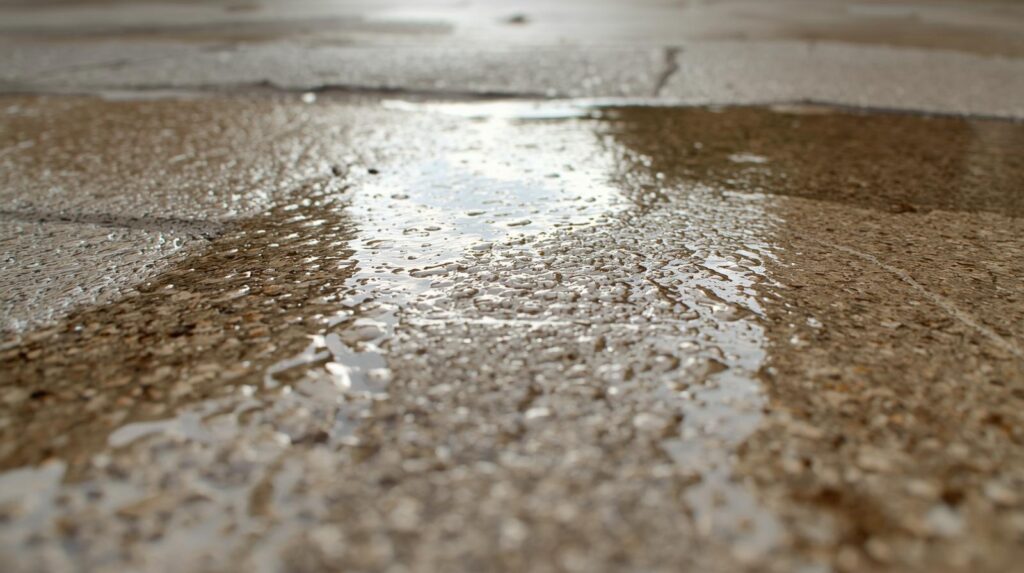 clean stamped concrete patio
